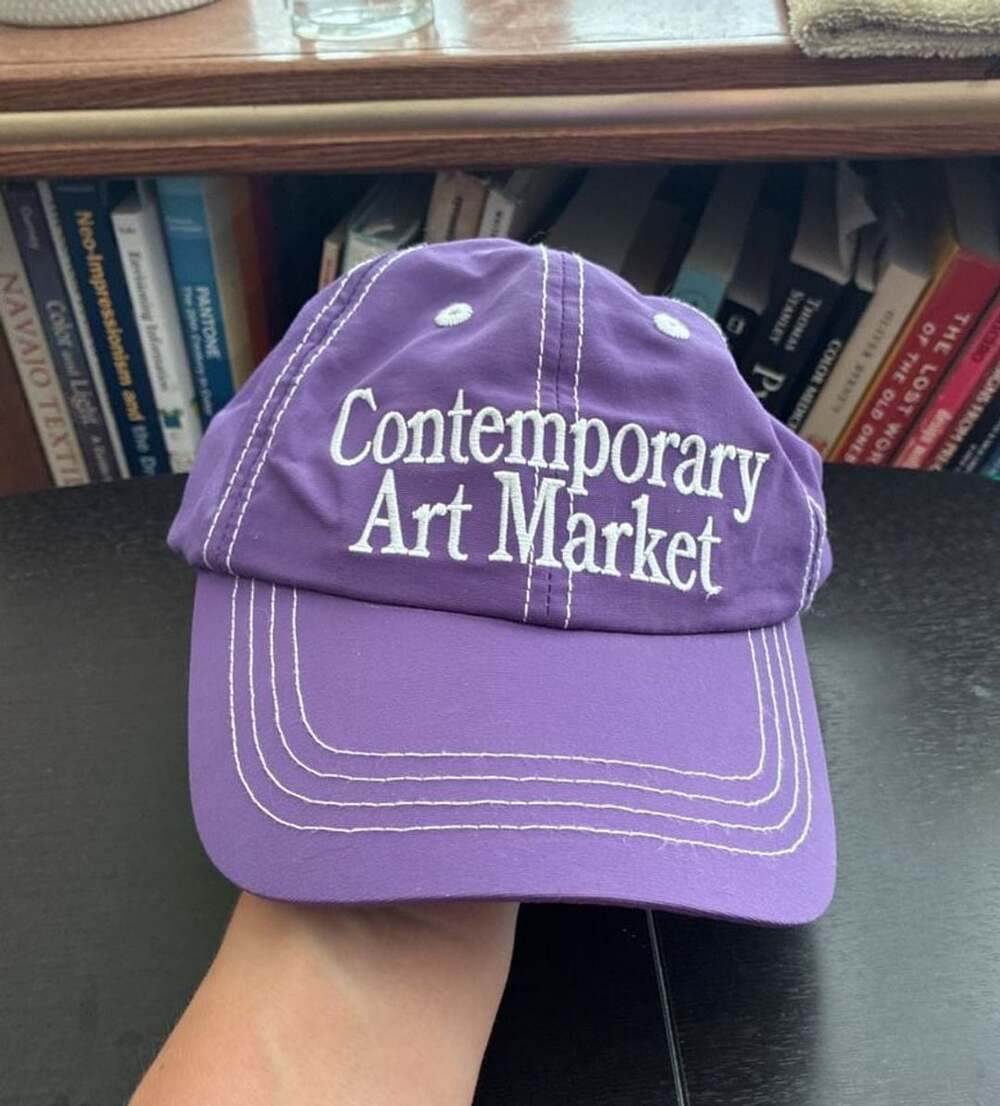 Market Contemporary Art Market 6-Panel Hat in Plum